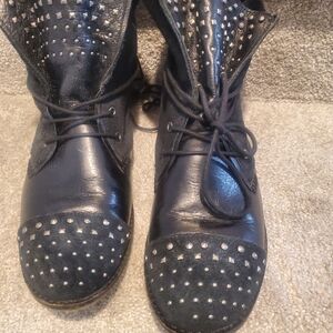 The Sak Black Studded Ankle Boots